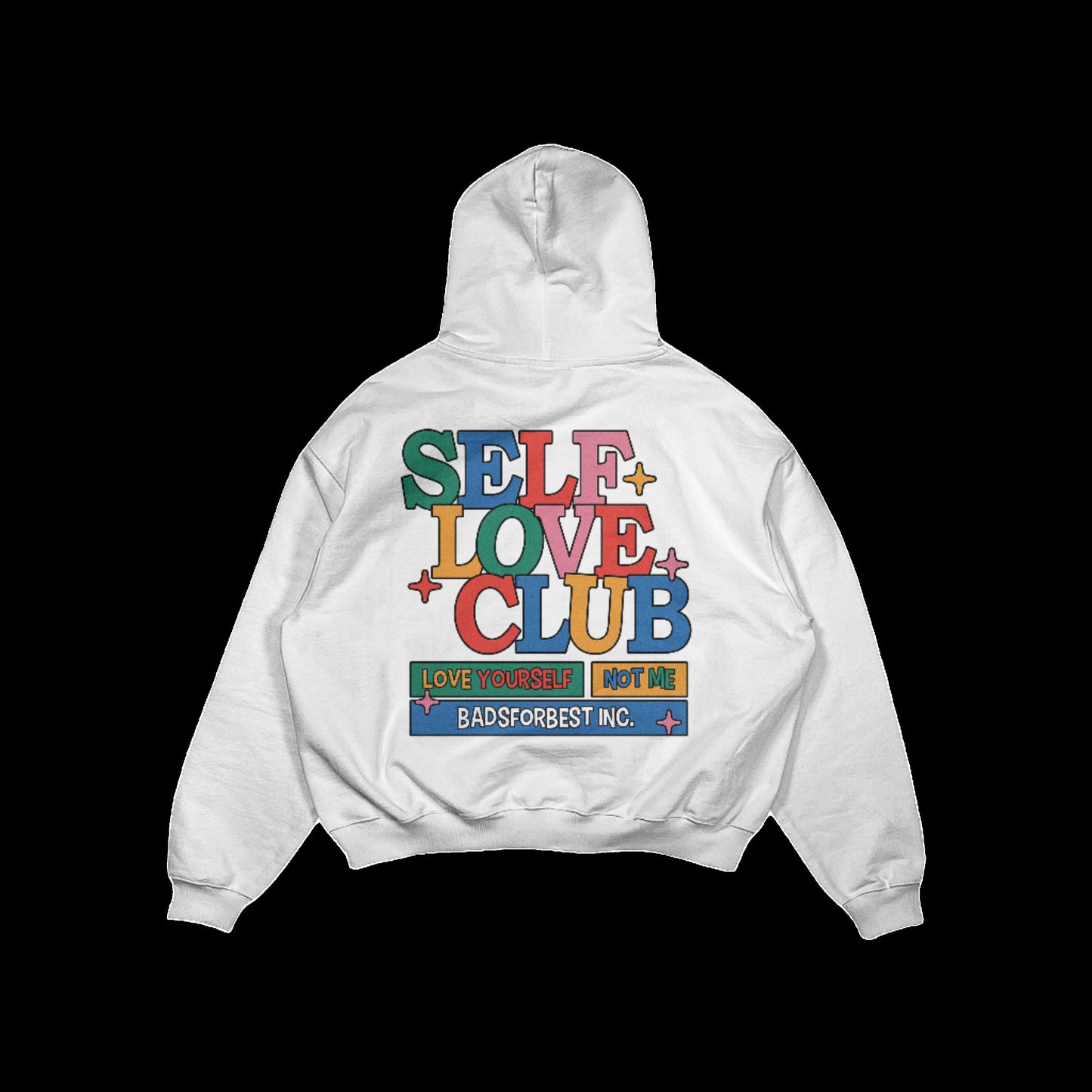 White LOVE YOURSELF Pull Over Hoodie