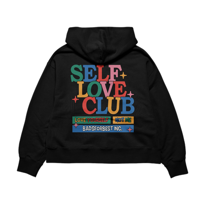 Black LOVE YOURSELF pull Over Hoodie